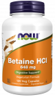 NOW Betaïne HCI 648mg 120 capsules