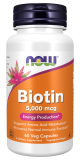 NOW Biotine 5000 mcg 60 gélules