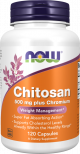 NOW Chitosane 500 mg plus Chroom 120 gélules