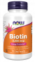 NOW Biotine 5000 mcg 120 gélules