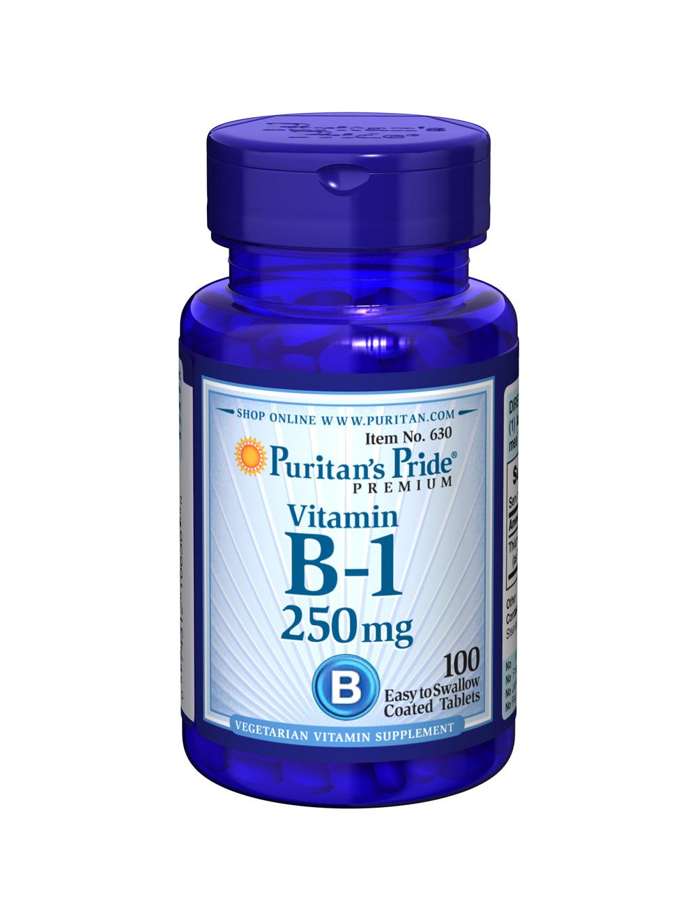 Puritan's Pride vitamine B-1 250 mg 100 tabletten