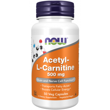 NOW Acetyl-L-Carnitine 500 mg 50 gélules