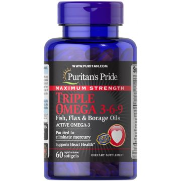 Puritan's Pride Triple Omega 3-6-9 60 softgels 10154