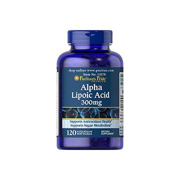 Puritan's Pride Alpha Lipoic Acid 300 mg 120 Softgels 13578