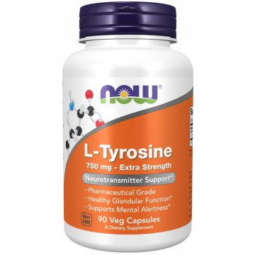 NOW L-Tyrosine 750 mg 90 gélules