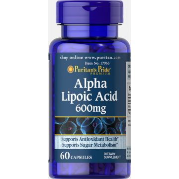 Puritan's Pride Alpha Lipoic Acid 600 mg 60 capsules 17965