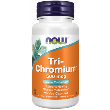 NOW Tri-Chromium 500 mcg 90 gélules