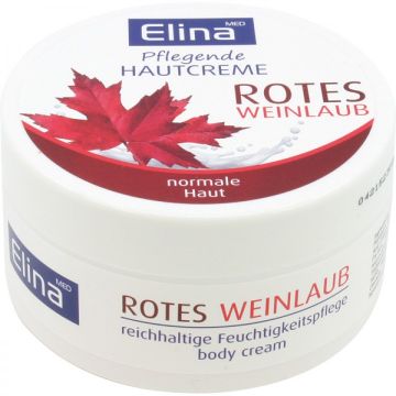 Elina Crème Nourrissante Peau Feuilles de Vigne Rouge 150 ml