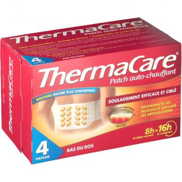 ThermaCare Patch Auto-Chauffant 8h Bas du Dos 4 Ceintures