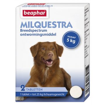 Beaphar Milquestra vermicomprimés chien 2 comprimés de 5 à 25 kg