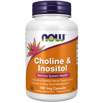 NOW Choline et inositol 500 mg 100 gélules