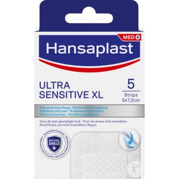 Hansaplast Ultra Sensitive XL 5 pansements 5x7,2cm