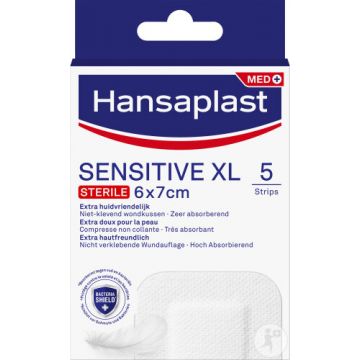 Hansaplast Sensitive XL 5 pansements 6x7cm