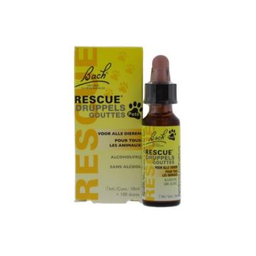 Bach Rescue Gouttes pour animaux de compagnie (tous les animaux) 10 ml