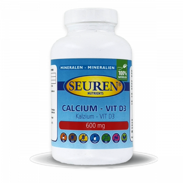 Seuren Nutrients Calcium 600 mg D3 100 Comprimés