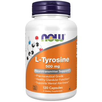 NOW L-Tyrosine 500 mg 120 gélules