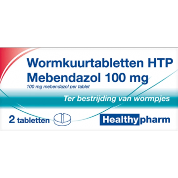 Healthypharm Comprimés vermifuges Mebendazole 100 mg 2 comprimés