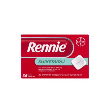 Rennie suikervrij 72 Tabletten