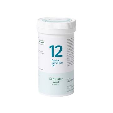 Sels de Schüssler nr 12 Calcium Sulfuricum D6 400 comprimés