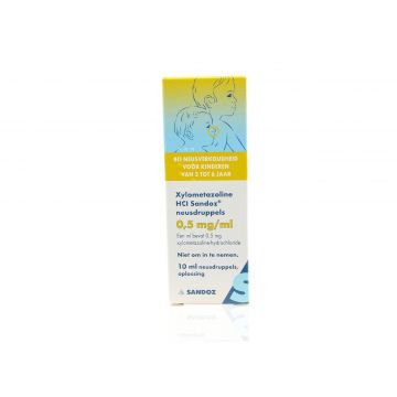 Sandoz Gouttes nasales pour enfants Xylométazoline 0,5 mg/ml 10 ml