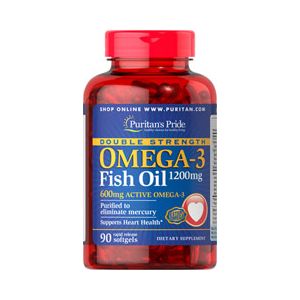 Beroemdheid Verlating paddestoel Puritan's Pride Omega 3 fish oil 1200 mg 200 Softgels 13328