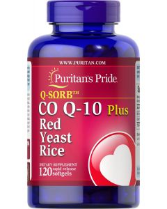 Puritan's Pride Co Q-10 plus Red Yeast Rice 120 softgels 17045