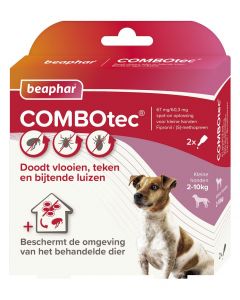 Beaphar Combotec Chiens 2-10 kg 2 Pipettes