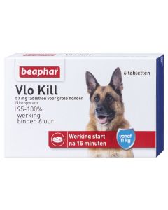 Beaphar Flea Kill+ pour chien à partir de 11 kg 6 Comprimés