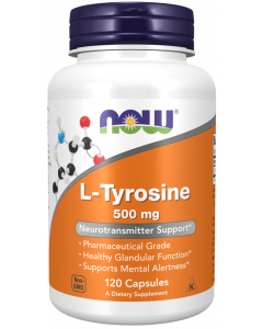 NOW L-Tyrosine 500 mg 120 gélules