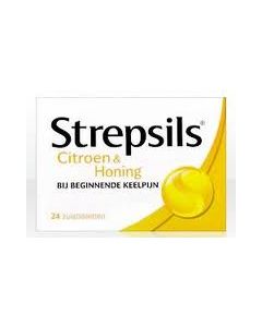 Strepsils Citroen & Honing 24 Zuigtabletten