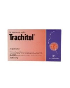 Trachitol suikervrij 30 zuigtabletten